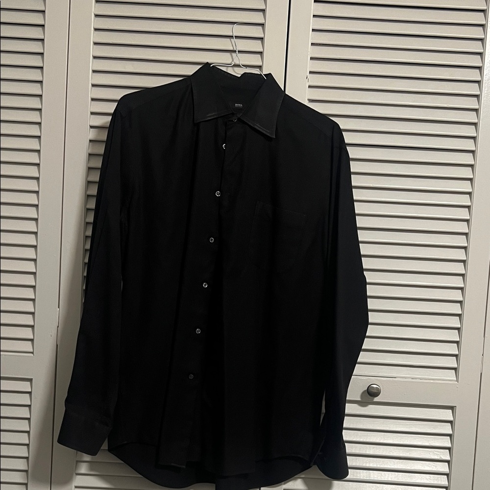 Boss Classic Black Dress Shirt